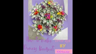 How to make Money Bouquet (Flower style) by KKHouse