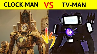 Titan Clock Man Vs Titan Tv Man | आखिर क्या DOM Studio का शक्तिशाली titan हरा पायेगा TV-MAN को