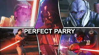 Star Wars Jedi: Survivor - All Bosses Jedi Grandmaster No Damage (PS5 4K 60FPS)