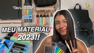 meu material 2023 pra faculdade!! 📚