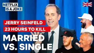 Jerry Seinfeld Compares Married Men To Game Show Losers REACTION!! | OFFICE BLOKES REACT!!