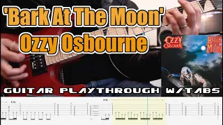 ‘Bark At The Moon’ by Ozzy Osbourne - Guitar Playthrough w/tabs (Chris Zoupa)