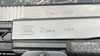 Glock 21 Gen 5 vs Gen 4