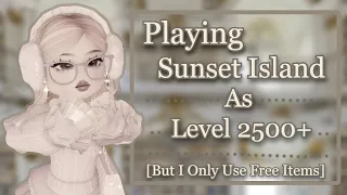Playing Sunset Island As Level 2500+ But Only Using Free Items