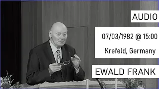 Ewald Frank - Krefeld  07/03/1982 15:00 AUDIO (ENGLISH)