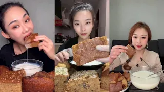 ASMR JUJUBE CAKE DIPPED IN MILK MUKBANG | KWAI EATING SHOW| CHINESE DESSERT