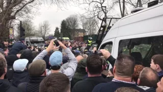 Millwall fans vs Tottenham fans fighting