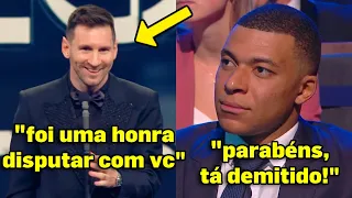 LIONEL MESSI DÁ SHOW DE HUMILDADE EM SEU DISCURSO NO PRÊMIO FIFA THE BEST! MELHOR JOGADOR DO MUNDO