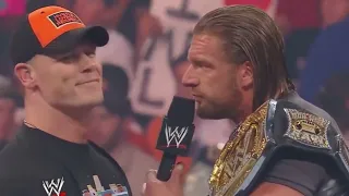 Triple H, Jeff Hardy & John Cena Raw 6-2-08