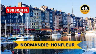 Visite la ville HONFLEUR en NORMANDIE FRANCE 4K ULTRA HD