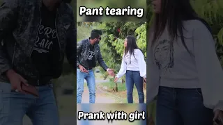 Pant tearing prank with cute girl 😂 | funny prank video