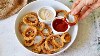 Crispy Baked Vegan Onion Rings (Gluten-Free Recipe)