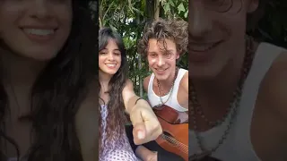 Shawn Mendes & Camila Cabello live on instagram