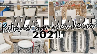 WALMART PATIO DECOR AND SUMMER DECOR 2021 | WALMART NEW FINDS 2021 SHOP WITH ME