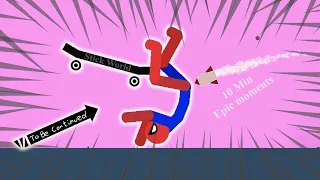 10 Min Best falls | Stickman Dismounting funny and epic moments | Like a boss compilation #489