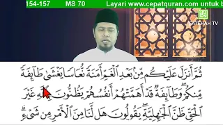Cepat Quran - Ilmu Tajwid Surah Ali-Imran ayat 154-157