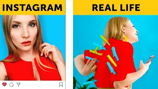 INSTAGRAM VS REALITY || Are you living an insta lie? || Relatable by 5-Minute FUN