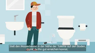 Anwendung von analer Irrigation bei Kindern