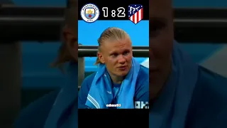 Manchester City vs atletico madrid friendly match pre season 2023 • haaland #shorts #football #viral