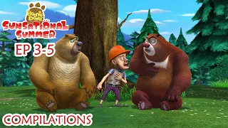 Boonie Bears Sunsational Summer | EP 3-5 | Compilations | Watermelon Competition | Cartoon for kids