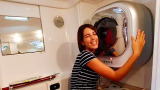 Washing Machine on our Sailboat! Q&A ⛵️ Sailinglife in the Caribbean Ep. 48 [Daewoo Mini Washer]