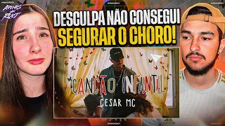 Apenas um react | Cesar MC - Canção Infantil | PineappleStormTV