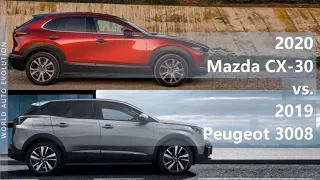 2020 Mazda CX-30 vs 2019 Peugeot 3008 (technical comparison)