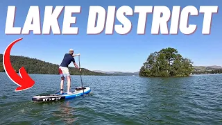 SUP on Lake Windermere Englands BIGGEST Lake! Stand Up Paddle Board in the Lake District