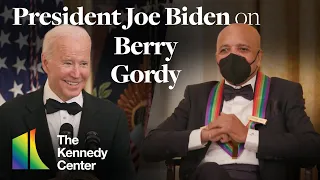 President Joe Biden on Berry Gordy - 44th Kennedy Center Honors (White House Reception)