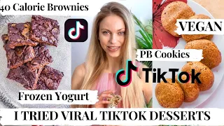 I tried Viral TIKTOK healthy Food Hacks at home/ARE THEY WORTH TRYING? Testing TikTok DESSERTS/VEGAN