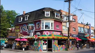 Walking Tour Of Kensington Market, Toronto 4K