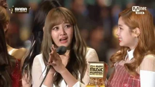 TWICE - DAESANG 'Song Of The Year' 161202 @MAMA 2016