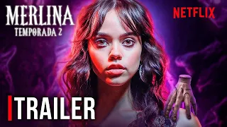 WEDNESDAY TEMPORADA 2🖤 Nuevos Detalles Impactantes de MERLINA Temporada 2 💜🤍 | Netflix