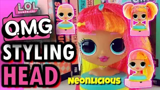 New LOL Surprise OMG Styling Head Neonlicious