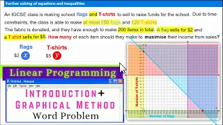 Linear Programming ★ Graphical Method (Using Corner Points) - Maximization Word Problem
