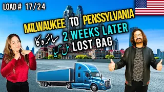 Milwaukee to Pennsylvania  🇺🇸 | 2 Weeks Later Saira ka Lost Travel Bag mill gya | Mr & Mrs John
