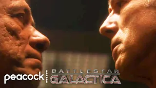 A Fight Breaks Out Between Adama and Tigh | Battlestar Galactica