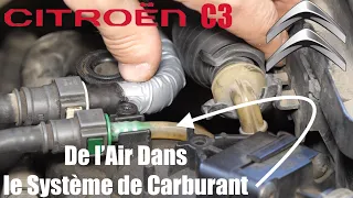 Citroën C3 Désamorçage moteur.
