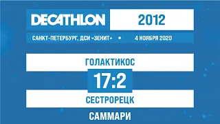 04.11.2020 2012 Голактикос - Сестрорецк 17-2 8-4 САММАРИ