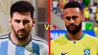FIFA 23 - Lionel Messi Vs Neymar Jr - Full Match World Cup Final Gameplay - PS5 [4K]