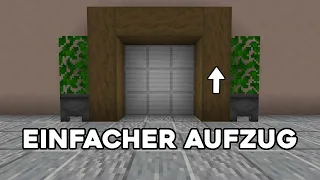 Der einfachste Minecraft Redstone Fahrstuhl | Minecraft Tutorial