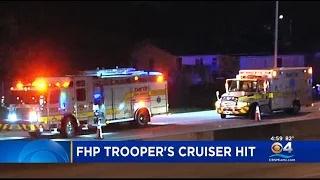 FHP Officer Recovering After Cruiser Was Hit On Florida Turnpike