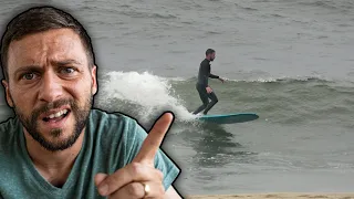 Practicing the important Longboard Surfing skills // Vlog