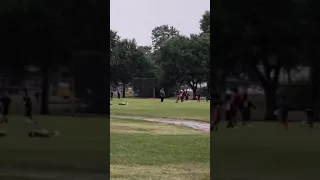 Football in the rain