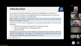 Dallas District 12 and Office of Homeless Solutions Community Listening Session - May 14, 2024