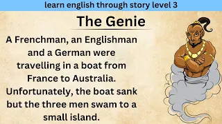 learn English through story level 3| Graded Reader Level 3🔥| The Genie level 3