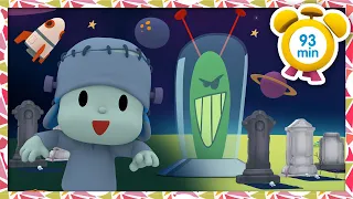 👽 POCOYO ENGLISH - Halloween: The Space Monsters [93 min] Full Episodes |VIDEOS & CARTOONS for KIDS