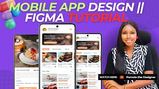 Figma Tutorial for Beginners 2024 | Mobile app UI/UX Design in Figma