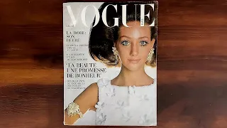 French Vogue December 1967 Marisa Berenson, Ira Furstenerg | ASMR Magazine Flip Through