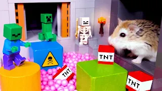 Top 5 Lego ZOMBIE MINERAFT STORIES with MAJOR HAMSTER
